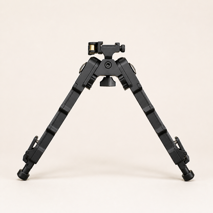 RETACKIT Quick-Detach M1913 Picatinny Tactical Bipod — quick detach bipod black front