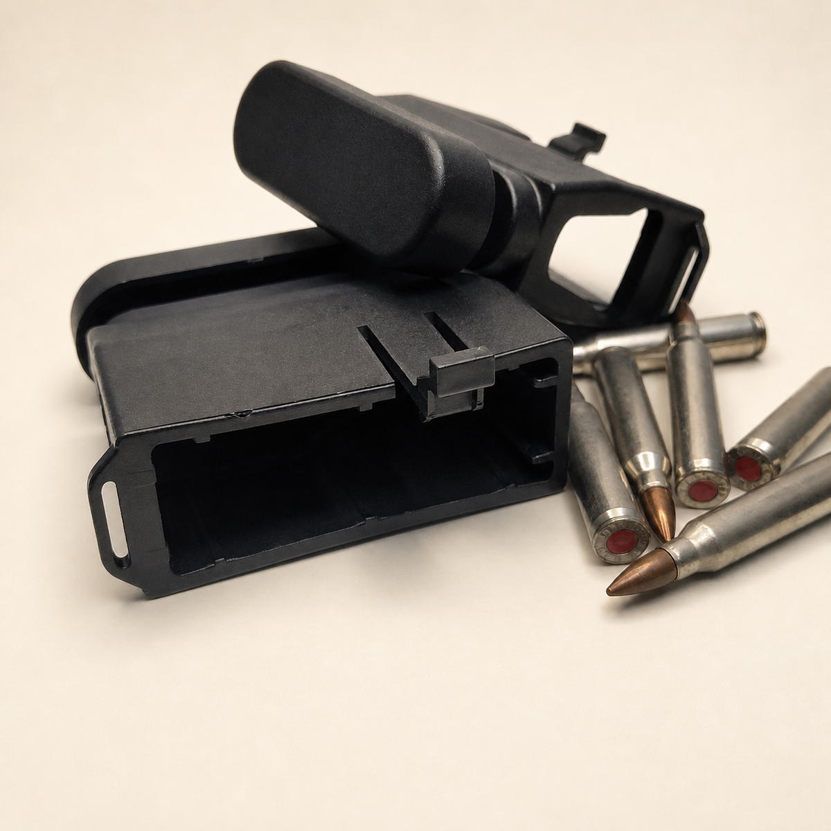 RETACKIT AR15/M4 Magazine Loader & Unloader — handle and magazine interface detail