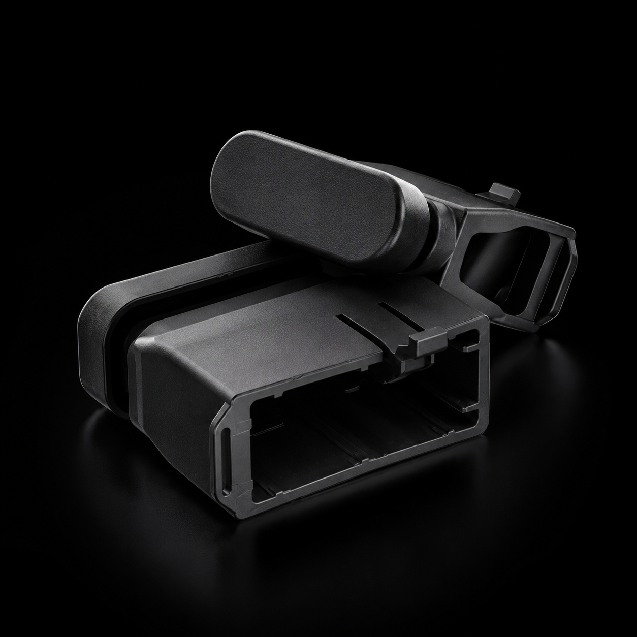 RETACKIT patented AR15/M4 magazine loader and unloader in black polymer on a premium dark studio background