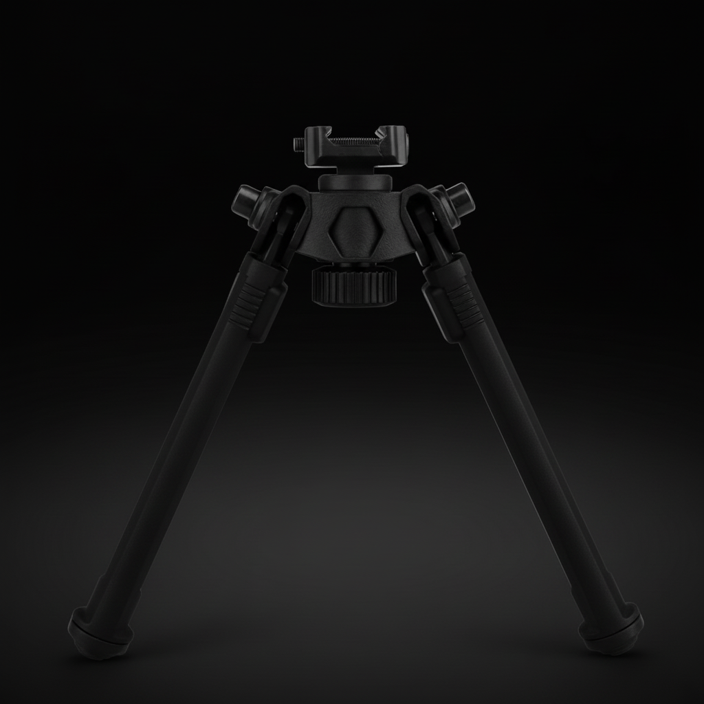 RETACKIT Tactical Bipod Picatinny Rail Black - Premium Aluminum Construction