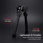 Black Tactical Bipod Dimensions