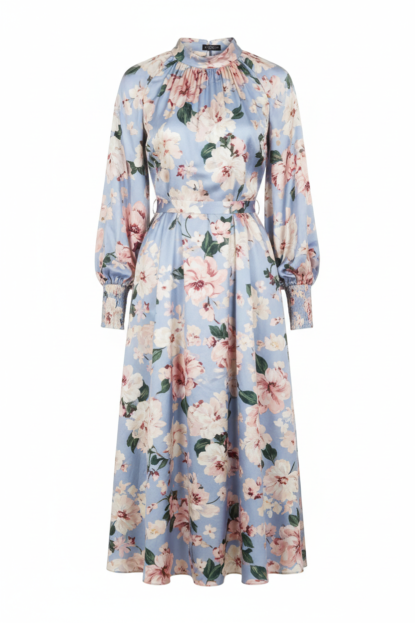 Elegant Floral Midi Dress