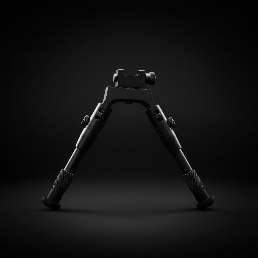 RETACKIT Compact Tactical Bipod Extended V-Position - Low Profile Shooting Stance - Aluminum Alloy Construction