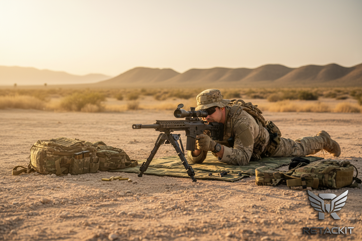 RETACKIT Tactical Bipod Outdoor Range