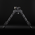 RETACKIT 6-10 Inch Bipod Black Extended V-Position - 5 Position Height Adjustment - Cant and Swivel Capability