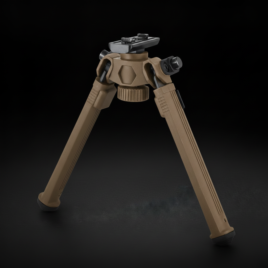RETACKIT Tactical Bipod M-LOK FDE Tan Black - Two-Tone Finish